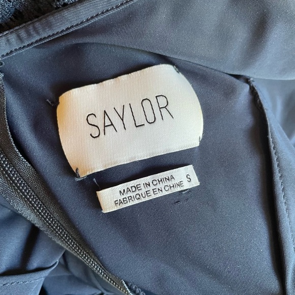 Anthropologie Brand Saylor| Navy Blue Lace Jumper Romper - Small - Wedding Guest - Picture 7 of 9